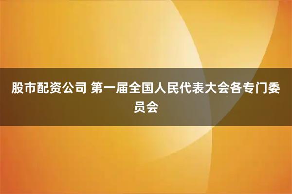 股市配资公司 第一届全国人民代表大会各专门委员会